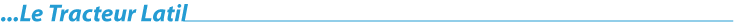 Le tracteur Latil